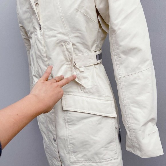 The North Face Outer Boroughs Faux Fur 550 Fill Down Parka Vintage White Size XS - Picture 4 of 12